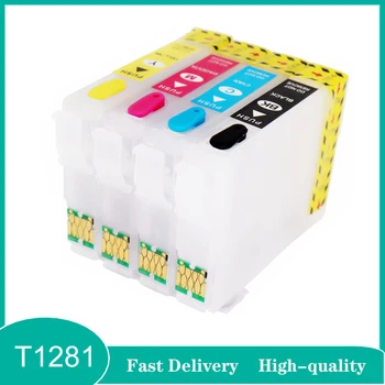 Vilaxh T1281 nachfüllbare Tintenpatrone passend für EPSON Stylus S22/SX125/SX130/SX230/SX235W/SX420W/SX425W