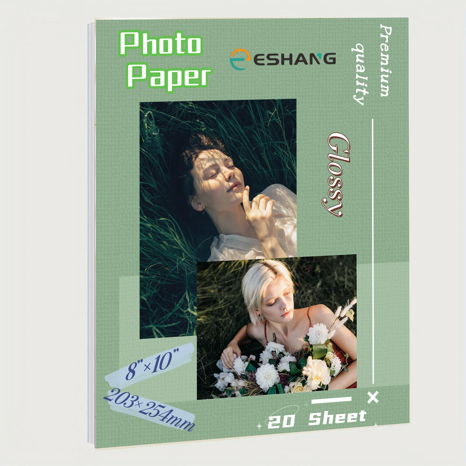20 x 25 cm 20 Blatt glänzendes Fotopapier Druckerpapier passend für Tintenstrahldruck 230 g/m2