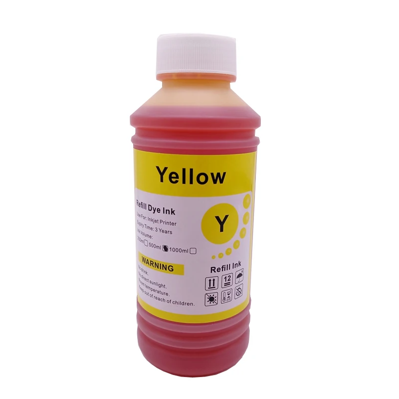 500 ml Universal BK C M Y Nachfülltinte auf Farbstoffbasis, große – Bild 5