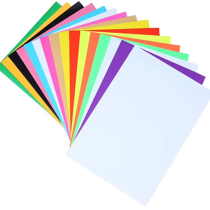 50 Blatt farbiges Klebepapier zum Drucken, leeres selbstklebendes Etikettenpapier, A4-DIY-Papier