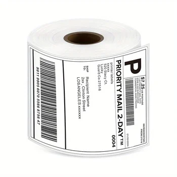 350/500 Etiketten, 10,2 x 15,2 cm, direkt, thermische Versandetiketten, Rolle - stark klebend, wasser