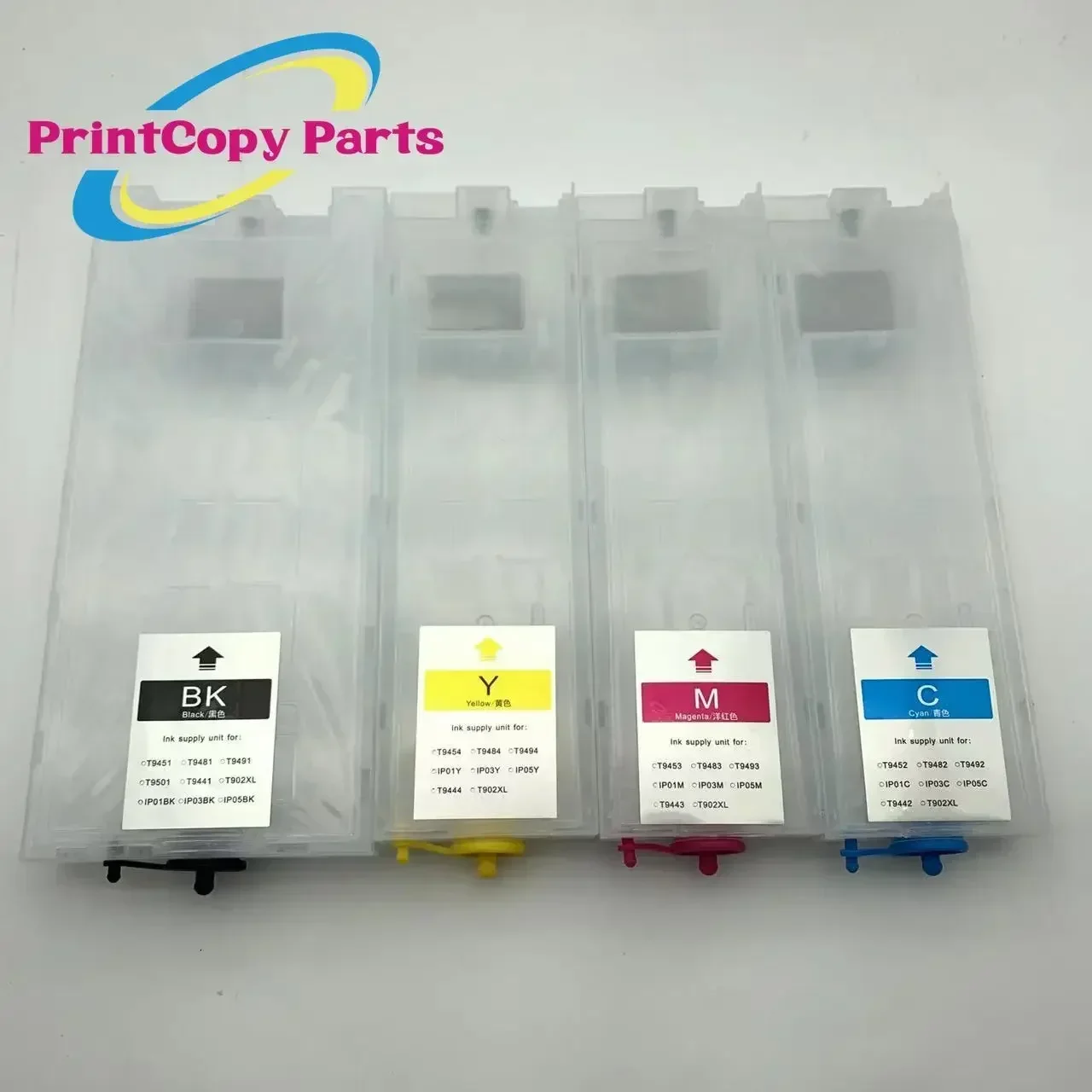 T948 T9481-T9484 T949 T9491-T9494 Nachfüllbare Tintenpatrone passend für Epson WF-C5790 WF-C5290 BK 600 ml CMY