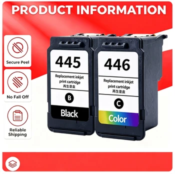 PG-445 PG445 XL Tintenpatrone passend für Canon PG 445 CL 446 für Canon PIXMA MX494 MG2440 MG2940 MG2540