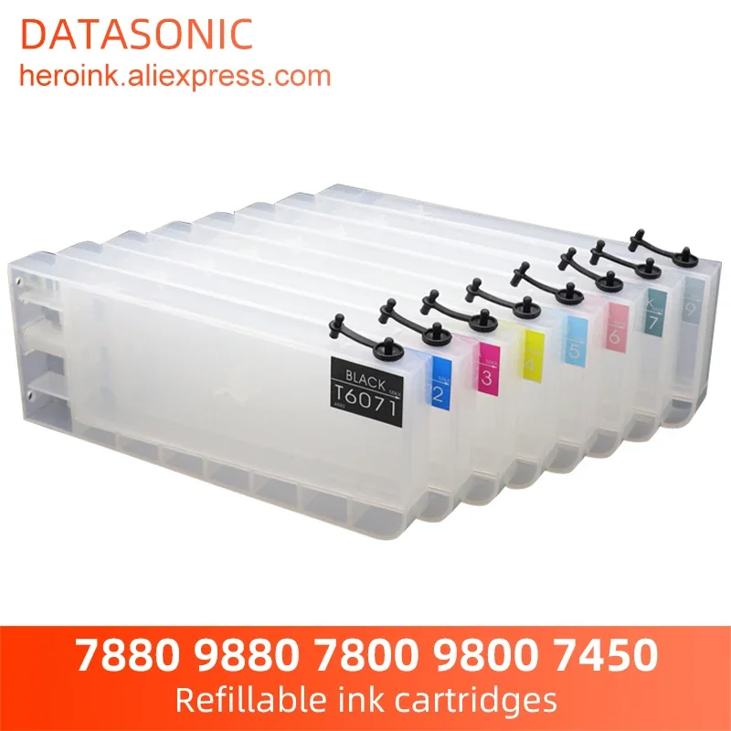 8 farbe 7880 Leere Nachfüllbare Tinten Patrone passend für Epson Stylus Pro 9880 7800 9800 7450 9450 7400 9400