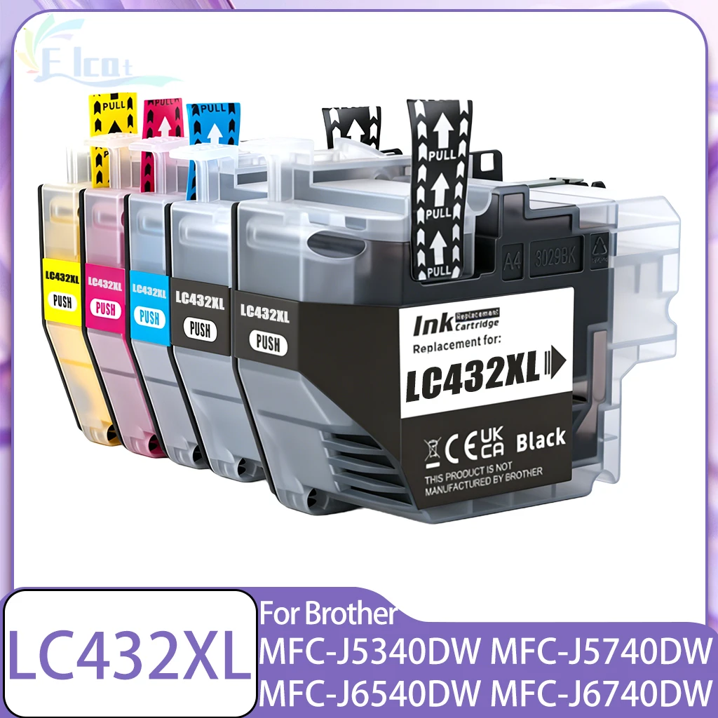 LC432 LC432XL LC-432XL Tintenpatrone passend für Brother MFC-J5340DW MFC-J5740DW MFC-J6540DW MFC-J6740DW
