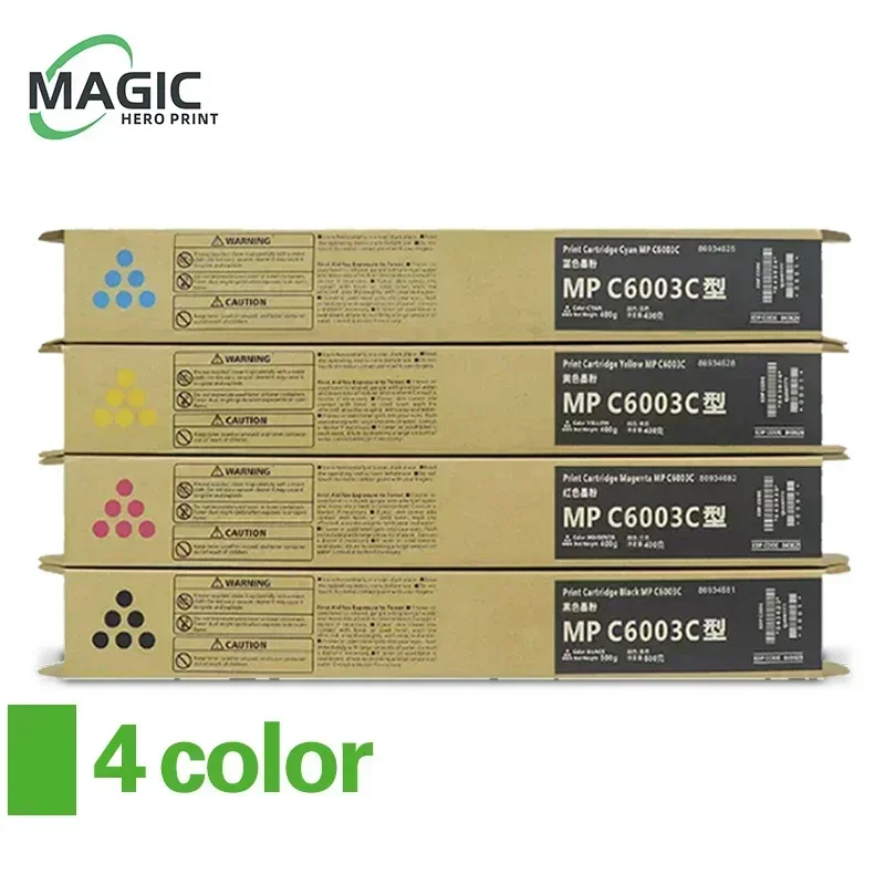 4 Farben mpc6003 Toner kartusche mit großer Kapazität passend für Ricoh mpc 4503 4504 5503 5504 6003 6004 mp
