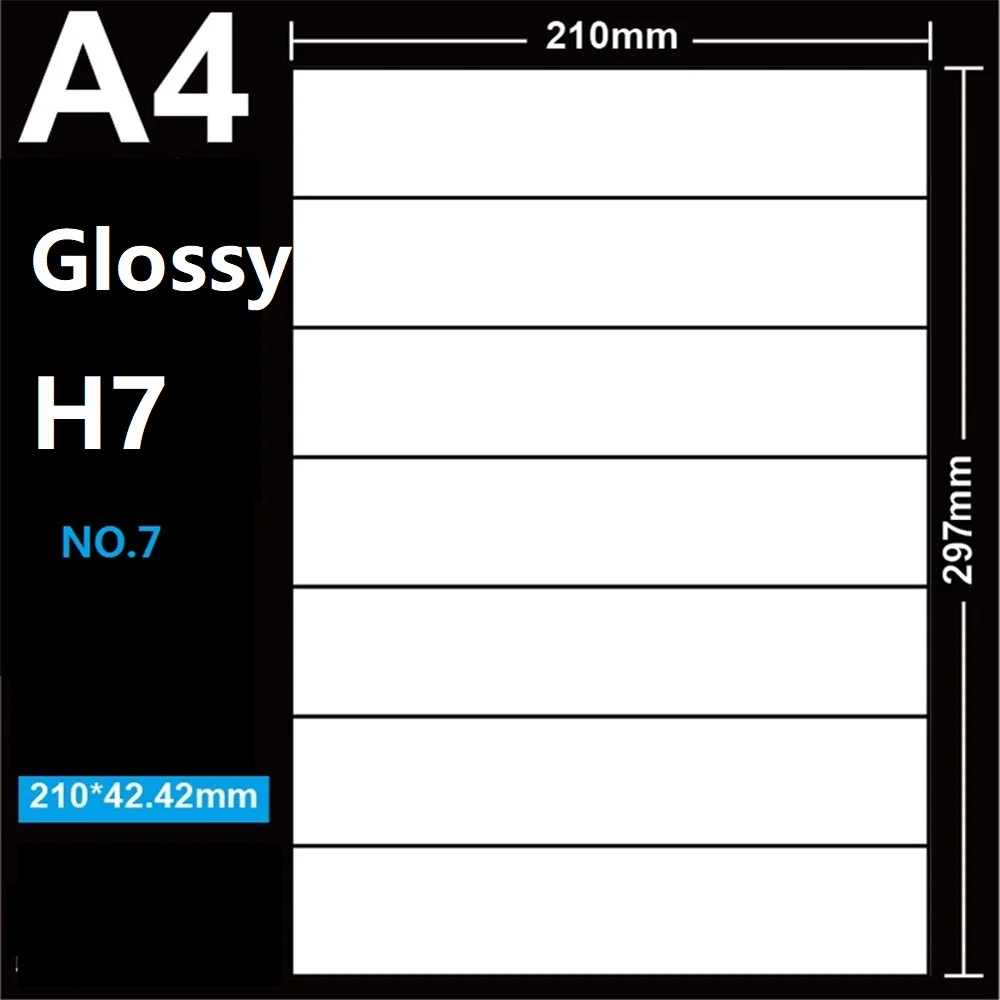 10 Blatt, Gestanzte Aufkleberbögen A4 Glänzendes Papier – Bild 4