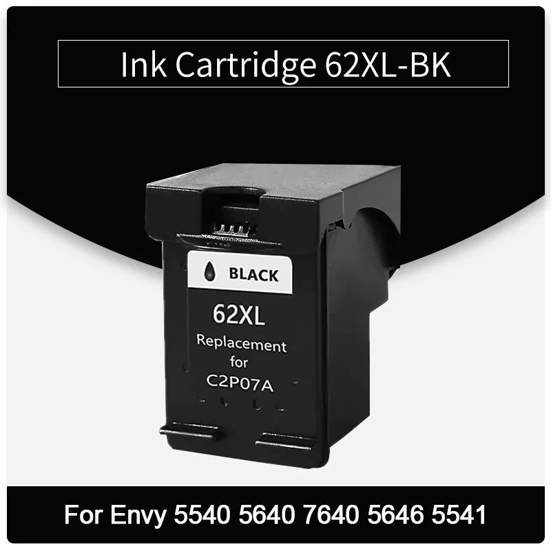 62XL HP62XL Kompatible Tintenpatrone passend für HP Envy 5540 5640 7640 5646 5541 5740 5742 5745 200 250