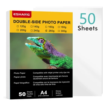 50 Blatt a4 8,3g/m² Fotopapier 11,7 x Zoll Doppelseiten glänzendes schweres Fotopapier nur geeignet passend