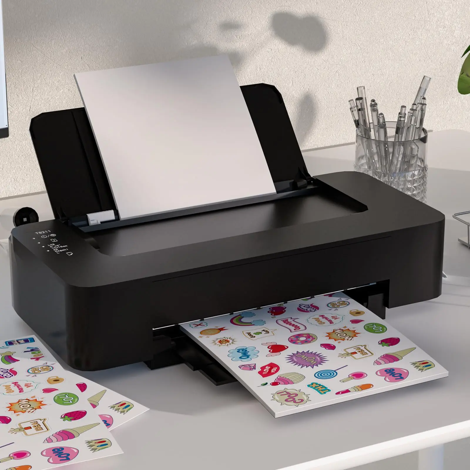 A4-Papier, klebrig, mattweiß, selbstklebendes Etikett – Bild 5