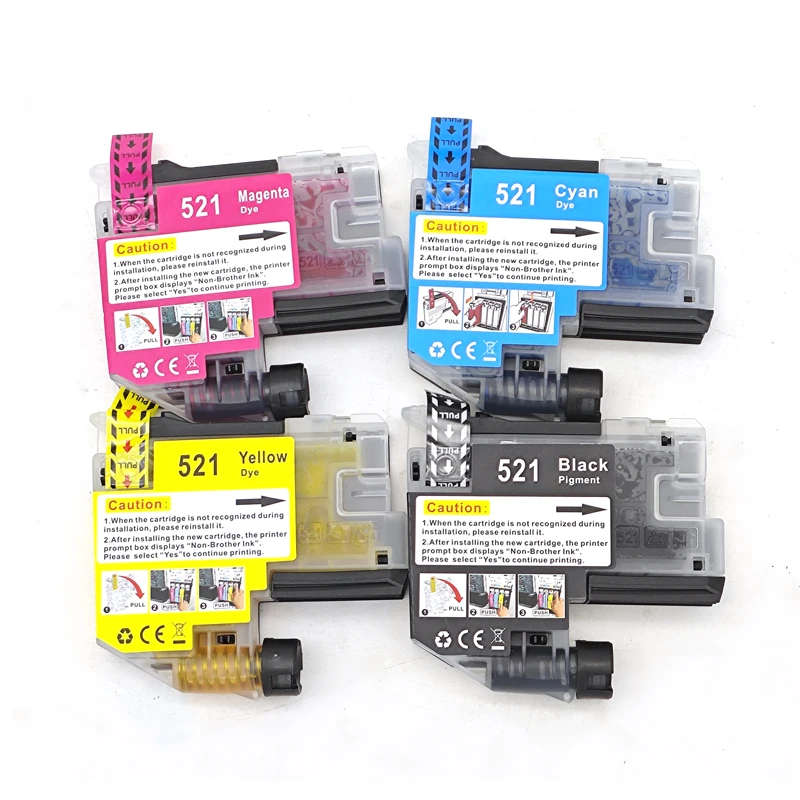 LC521 LC-521BK M Y Tintenpatrone, passend für Brother DCP-J1260W – Bild 6