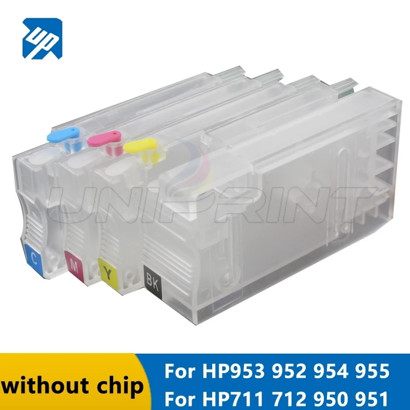 Nachfüllbare Tintenpatrone passend für HP 952 953 954 950 951 711 712 ohne Chip für HP 8730 7730 7720 8710