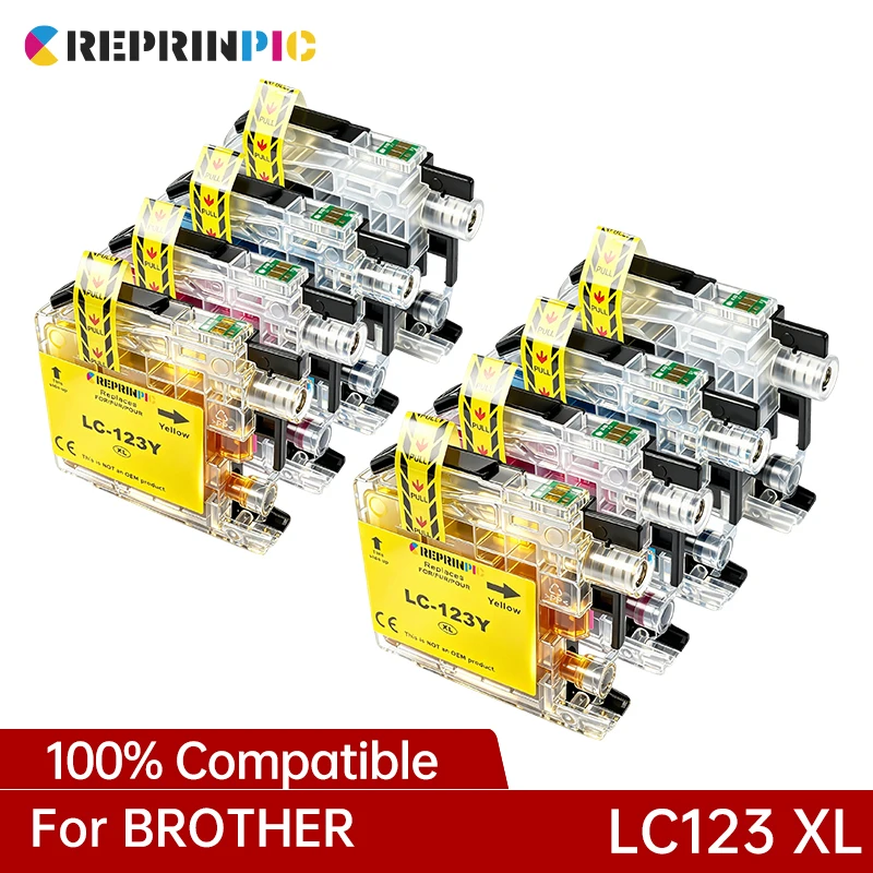 LC123 LC 123 XL LC123XL Tintenpatrone passend für Brother Inkjet MFC J4410DW J4510DW J4610DW J4710DW J470DW