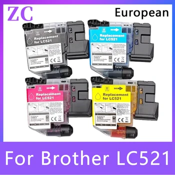 LC521 LC-521 Tintenpatrone geeignet passend für Brother DCP-J1260W DCP-J1310DW DCP-J1313DW DCP-J1360DW J1460DW