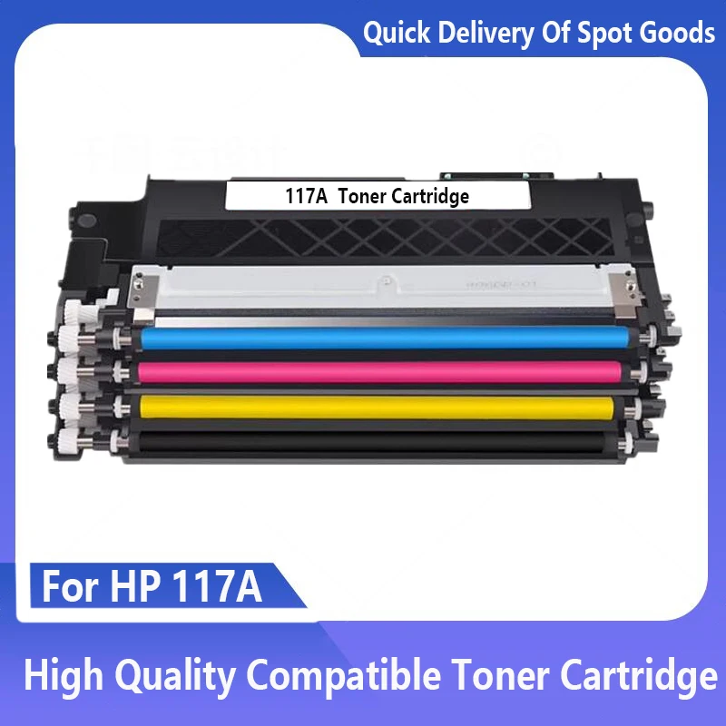 4-Farben-kompatible Tonerkartusche mit Chip passend für HP Color Laser 150A 150W 150NW MFP 178NW 179FNW 117A