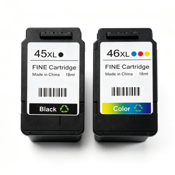 [1x 545XL / 546XL] Werkskompatible PG545 CL546 546XL Tintenpatrone passend für Canon Pixma MG3050 2550 2450