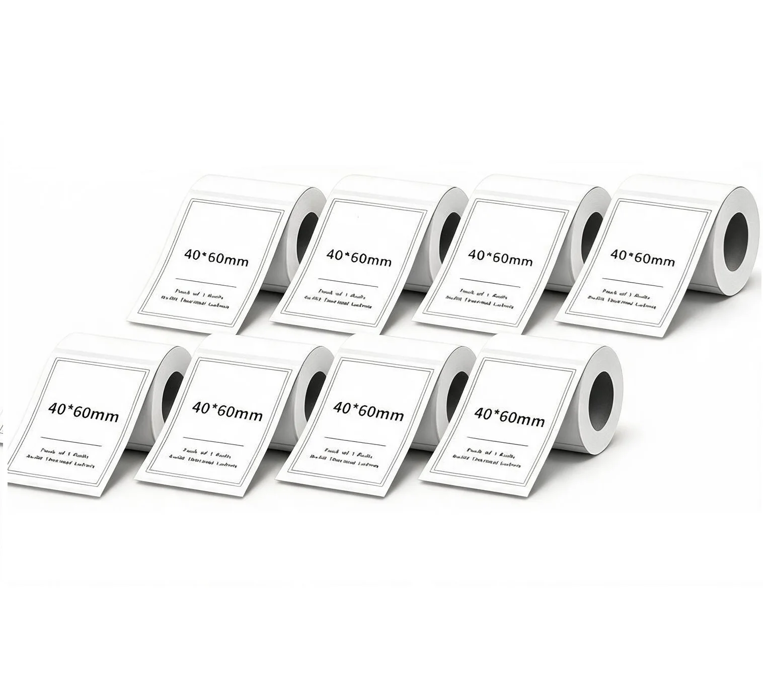 8 Rollen weiße Thermoetiketten 40x60mm selbstklebende Paketetiketten passend für SK58 SK35 SK45 M110 P50