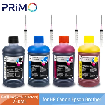 250 ml Universal-Nachfülltinte mit Injektor-Kit, passend für HP Canon Epson Brother Tank CISS Tintenpatronen