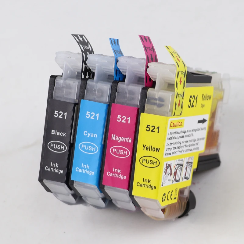 4color LC521 LC-521 LC 521 Tintenpatrone passend für Brother DCP – Bild 6