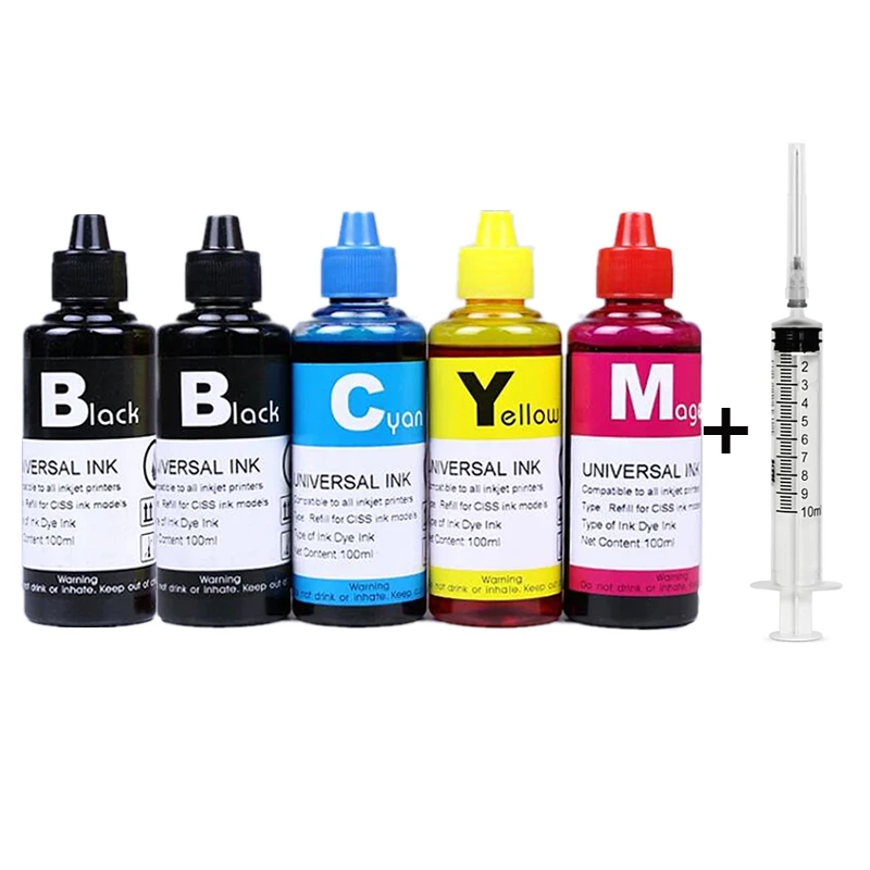 100ML Universal Nachfülltinten-Set passend für Epson, Canon, HP – Bild 4