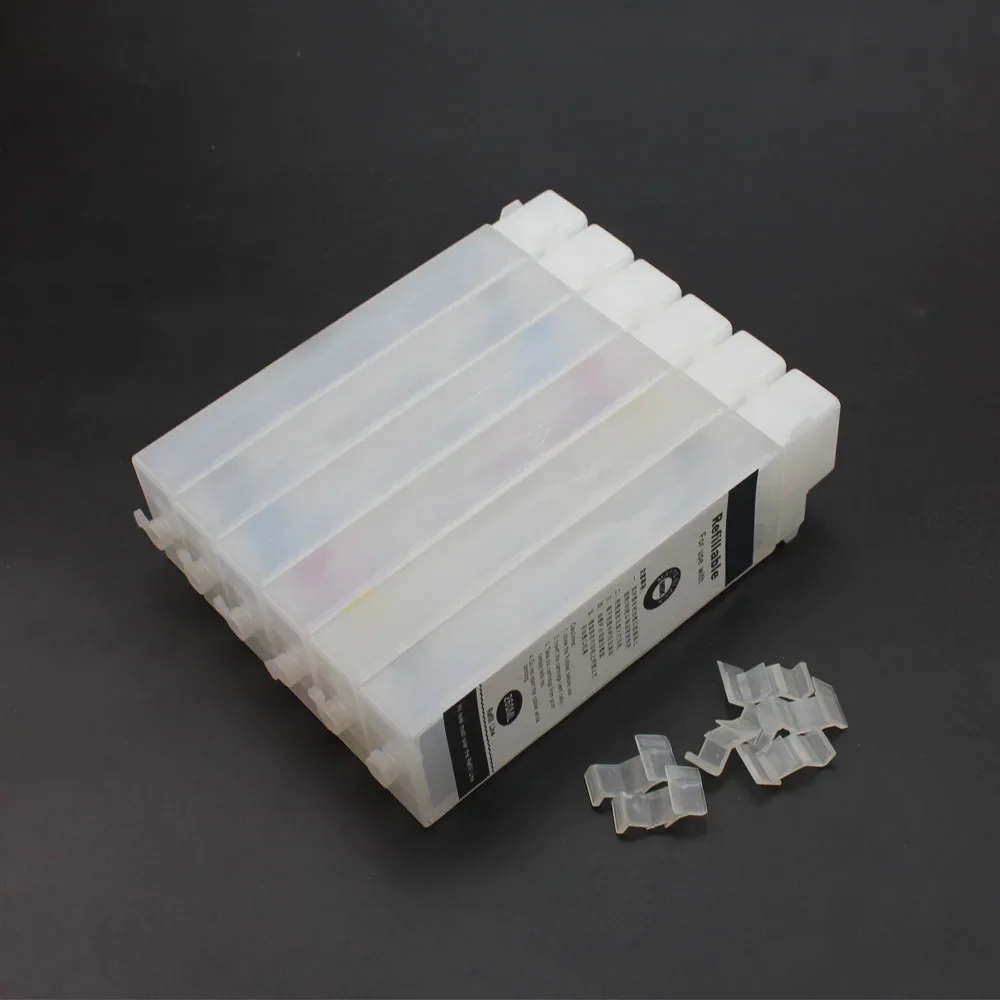 PFI107 PFI 107 PFI-107 nachfüllbare Tintenpatrone mit Chips passend für Canon iPF680 iPF685 iPF770 iPF780