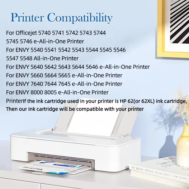 ALIZEO 62XL Tintenpatrone passend für HP 62 XL für HP 62 Envy 5540 – Bild 3