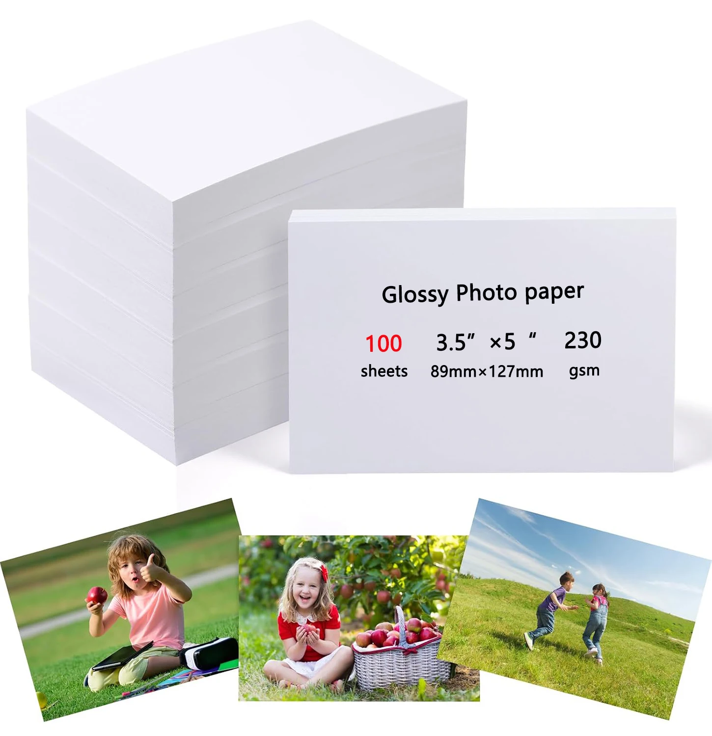 8,9 x 13 cm Hochglanz-Fotopapier Wasserfestes Professionelles Fotopapier passend für Allen