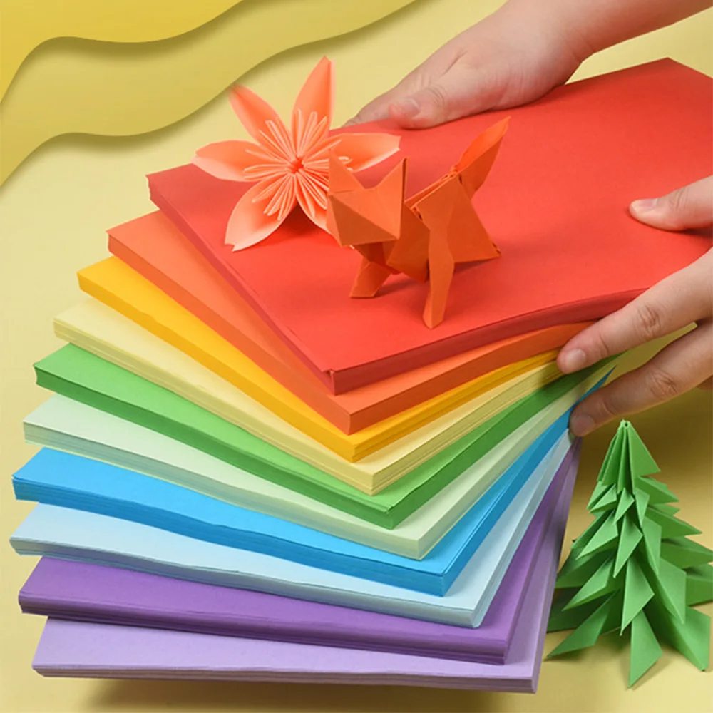 A4 80gsm Farbkopierpapier 100 Blatt/Packung Multifunktionales Origami-Papier DIY Bastelmaterial Scrapbooking