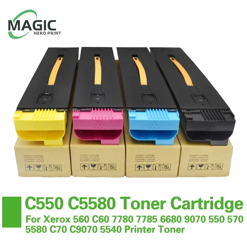 C550 c5580 Toner kartusche mit Chip passend für Xerox 560 c60 7780 7785 6680 9070 550 570 5580 c70 c9070 5540