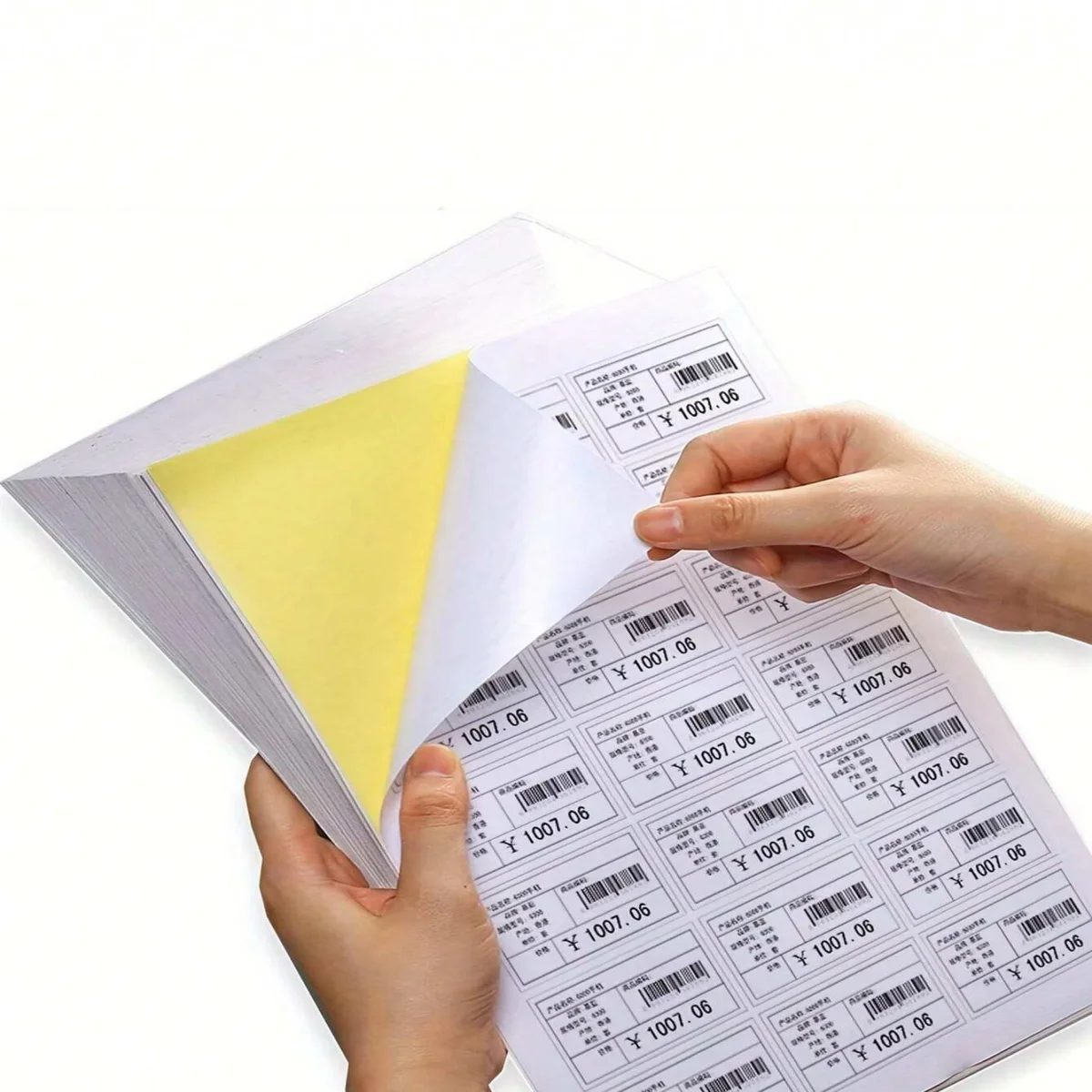A4 selbstklebendes, glänzendes Etikettenpapier, bedruckbar (50 Stück) – Bild 4