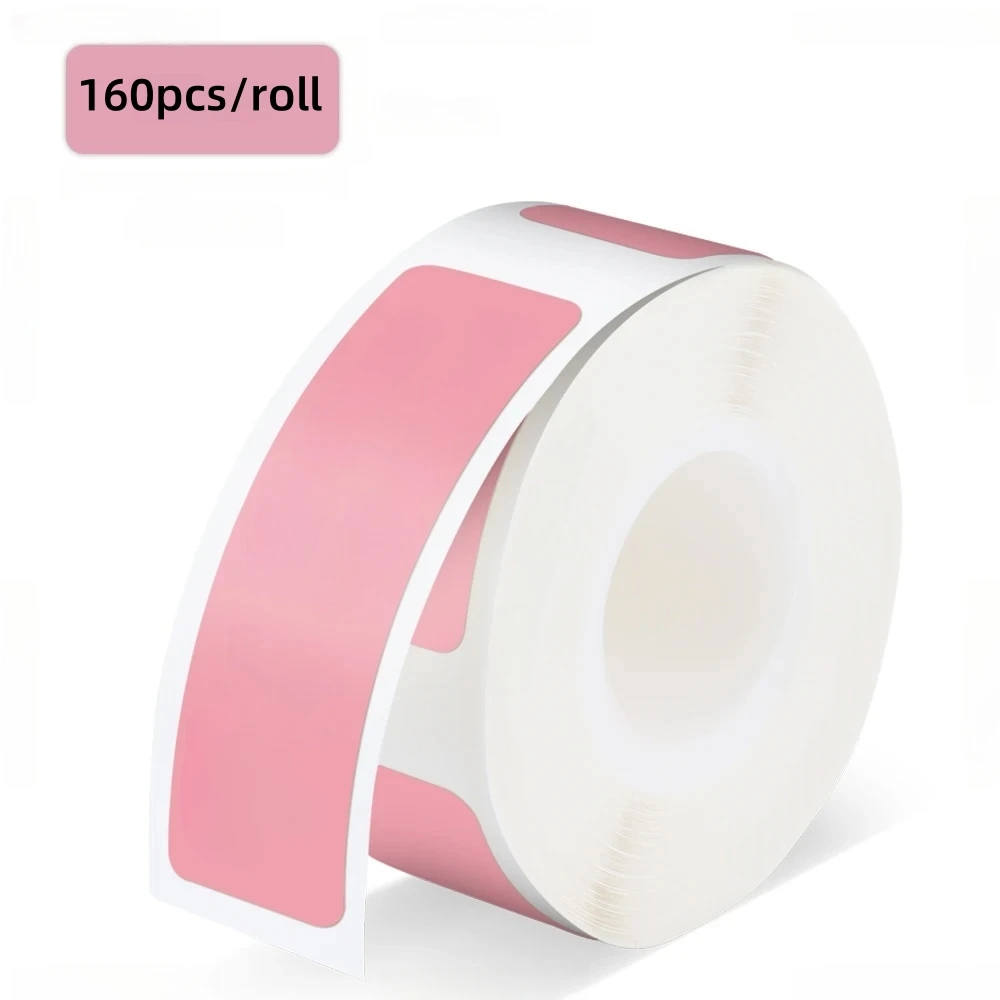 Rolle tragbare wasserdichte Etikettenaufkleber, 12 x 40 mm, selbstklebende bunte (160 Stück)
