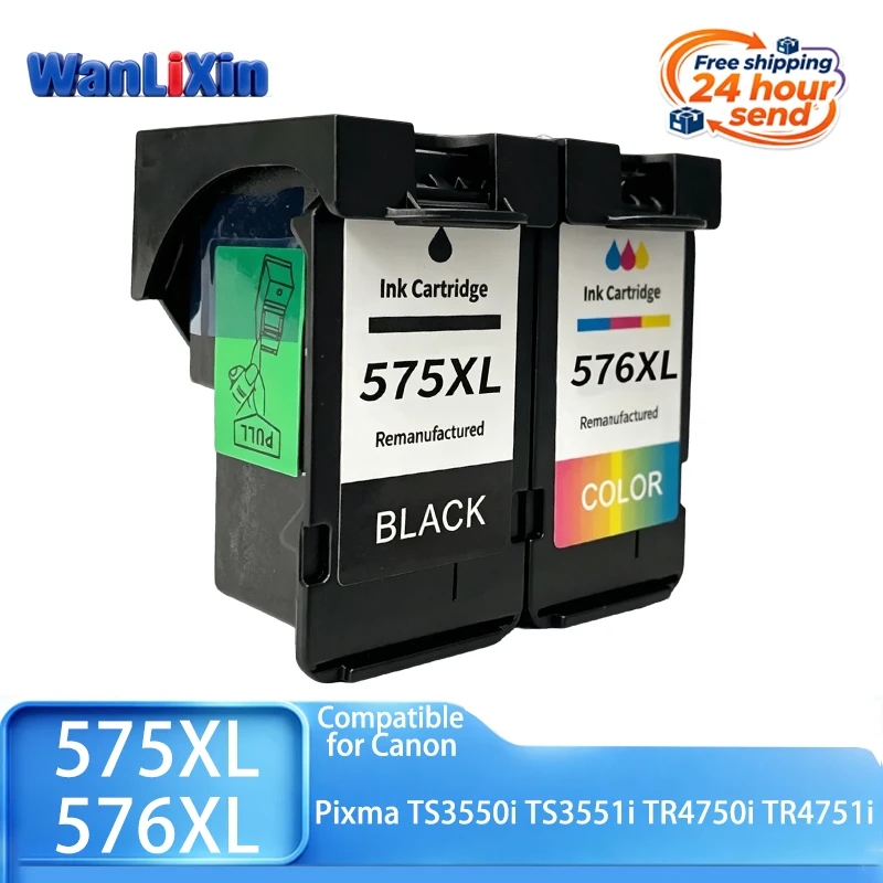 PG575 CL576 PG575XL CL576XL 575 576 XL PG-575 CL-576 Tintenpatrone passend für Canon Pixma TR4750i TR4751i
