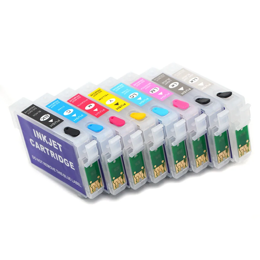 Nachfüllbare Tintenpatrone passend für Epson R2880 T0961-T0967 T0969 – Bild 3