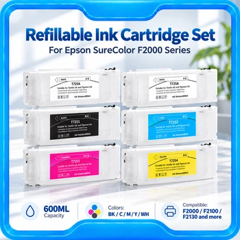 T7251 T725A Nachfüllbare Tinte Patrone Mit Chip passend für Epson F2000 F2100 F2130 F2140 F2150 F2160 Drucker