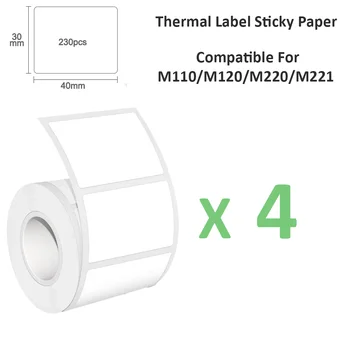 40x30mm High-Gloss Thermal Labels - Waterproof Self-Adhesive Stickers passend für Office/Retail/Packaging
