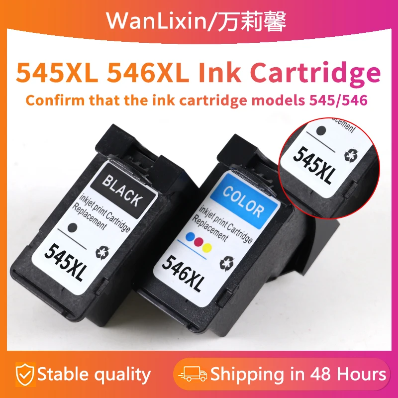 PG545 CL546 545XL 546XL 545 546 Tintenpatrone passend für Canon Pixma MG3050 2550 2450 2550S 2950 MX495