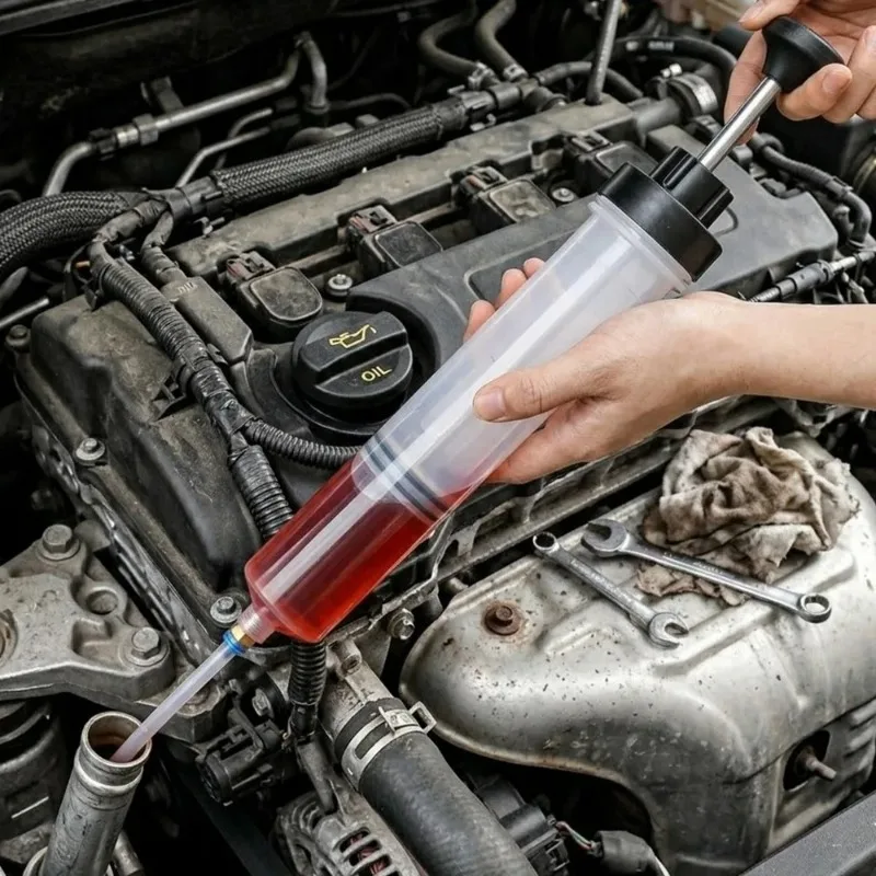 Manuelle Kfz-Flüssigkeitsabsaugpumpe Ölsauger passend für Motoröl – Bild 4