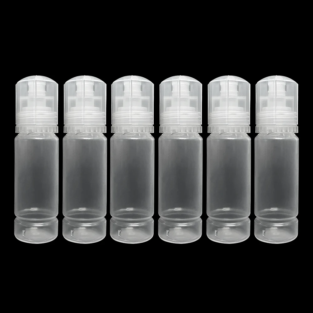 70 ml leere Tintenflaschen passend für Epson EcoTank ET-5800 5850 5880 ET16150 ET 16650 16600 (6 Stück)