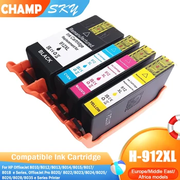 912 XL 912XL 917XL Tintenpatrone Premium Farbkompatible Druckerpatrone passend für HP OfficeJet 8010 8012 8015