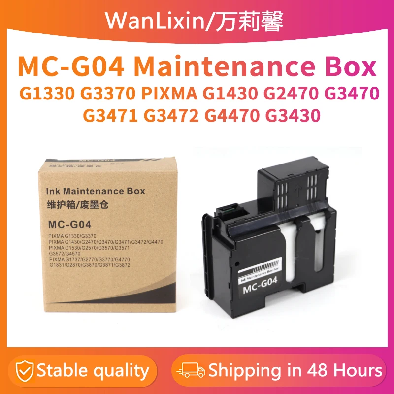 MC-G04 Wartungsbox passend für Canon PIXMA G1330 G3370 G1430 G2470 G3470 G3471 G3472 G4470 G3430