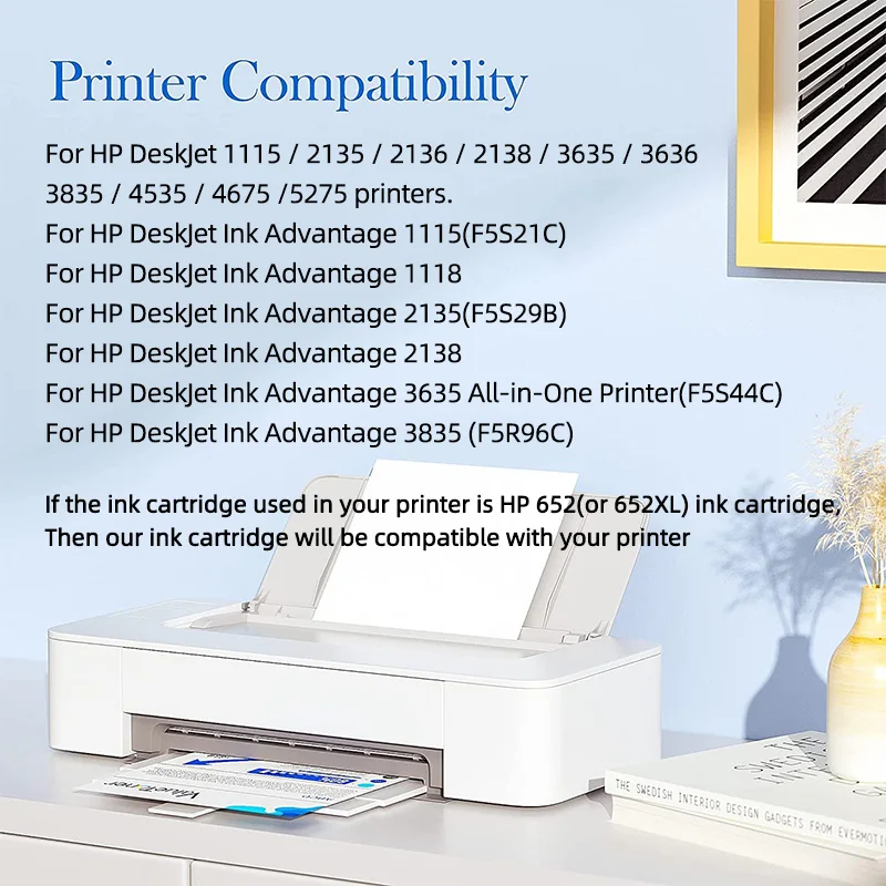 Hicor 652XL 652 Tintenpatrone Ersatz passend für HP652 XL für HP – Bild 3