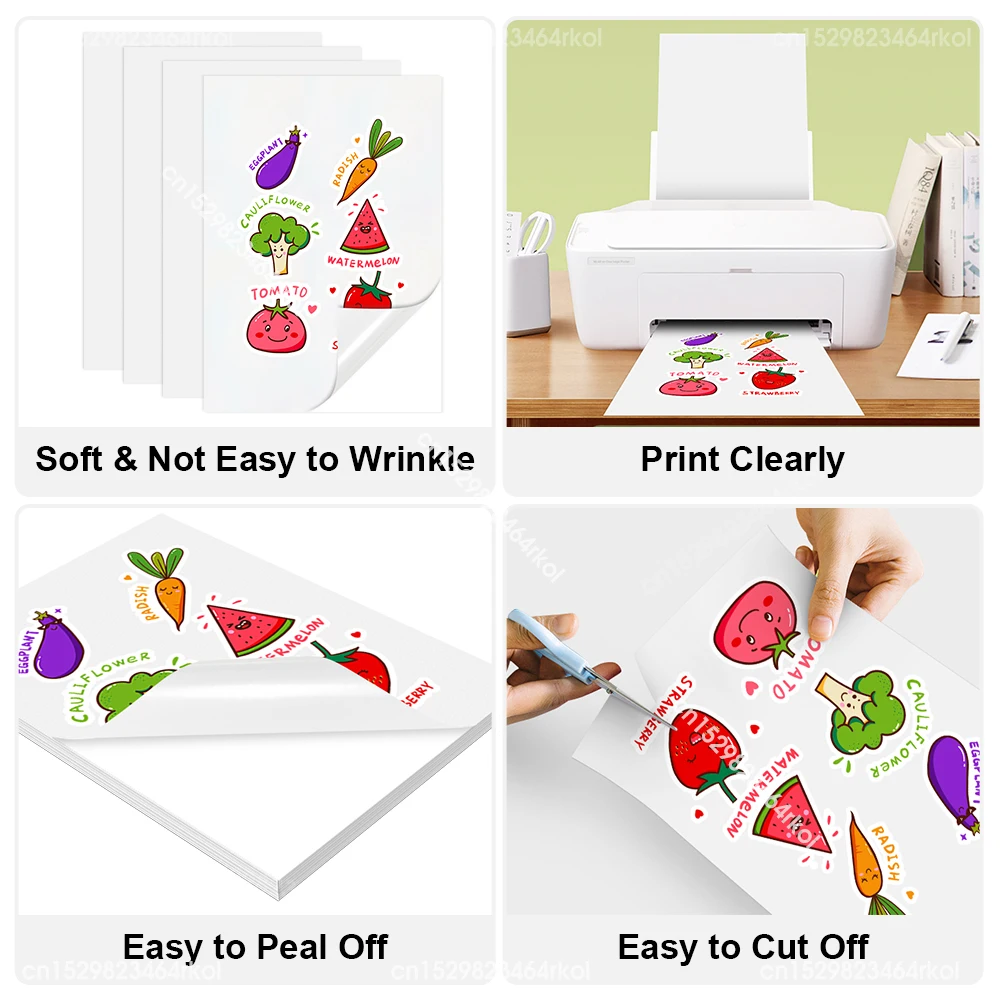 Selbstklebendes Fotopapier, bedruckbares A4-Papierblatt – Bild 3