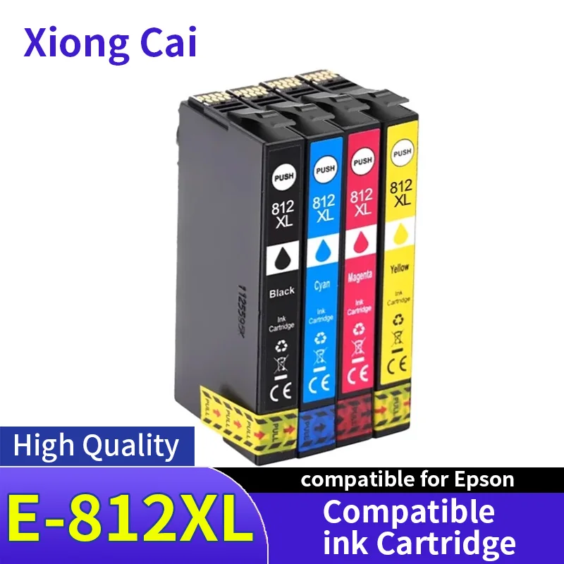 AU T812XL 812XL 812 XL T812 Kompatible Tintenpatrone passend für Epson WorkForce Pro WF-3820 WF-3825 WF-4830