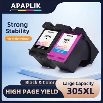APAPLIK 305XL Ersatz passend für HP 305 XL Tintenpatrone für HP DeskJet 2700 2710 2721 2722 4120 4110 4130