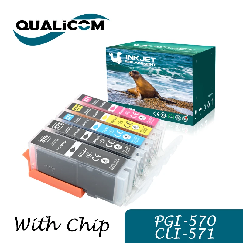 570xxl 571xxl pgi570 cli571 1set 6-teilige kompatible Tinten patrone passend für Canon Pixma mg5700 mg5750