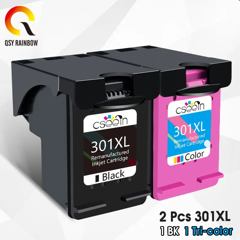 Alizeo wiederaufbereitete Tintenpatrone für HP 301 301XL, passend für HP301 Deskjet 2050 1000 1050 2510 3000