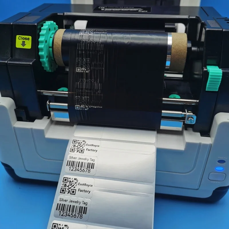 Harzbasiertes Drucker-Farbband 50-110mm X 300M Schwarzes – Bild 5
