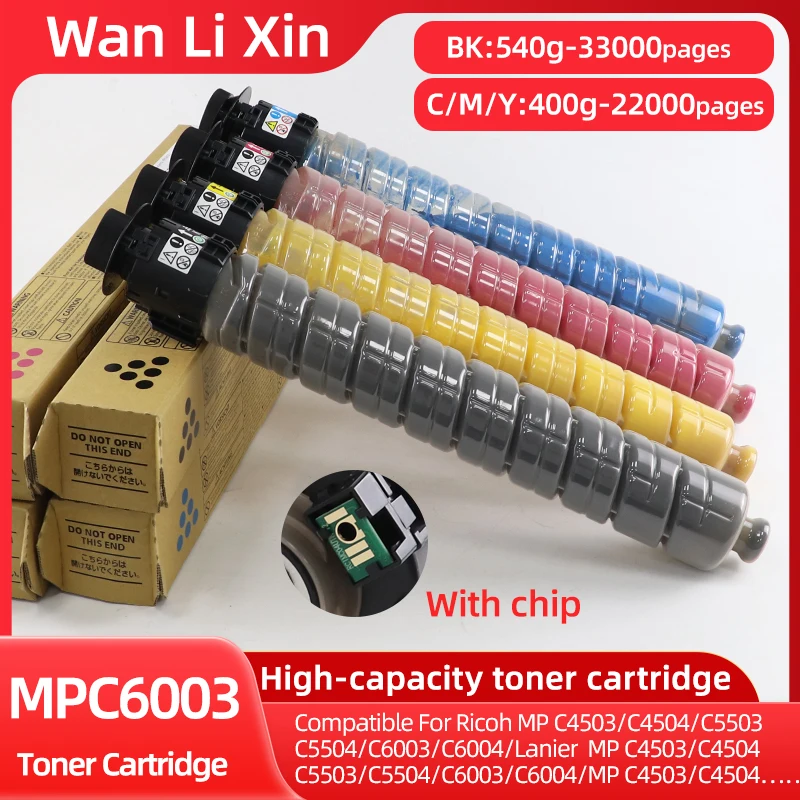 MPC6003 Tonerkartusche passend für Ricoh MP C3003 C4503 C4504 C5503 C5504 C6003 MPC6004 MPC 4503 4504 5503