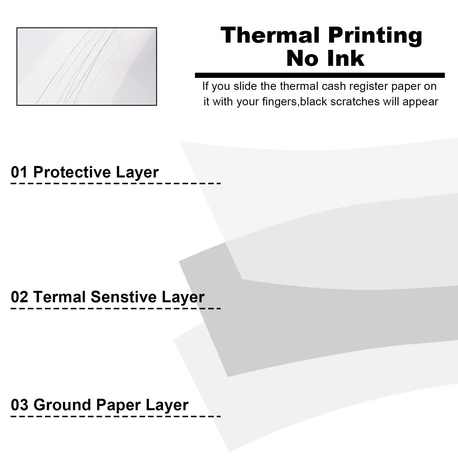 Thermopapierrollen passend für Registrierkasse, 57 x 40 mm – Bild 6