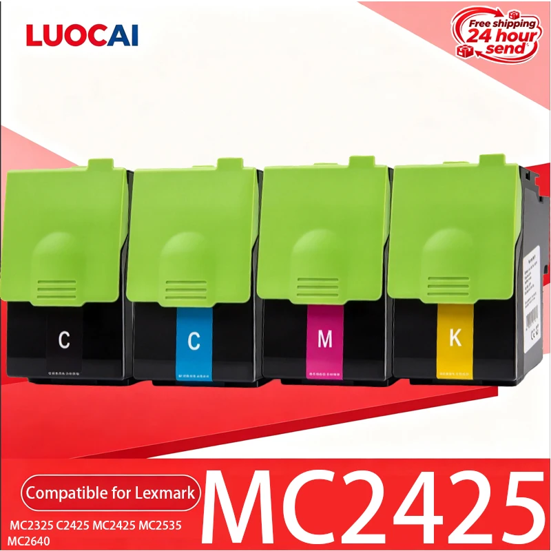 Hochkapazitive, kompatible Tonerkartusche MC2425 für Lexmark MC2425, passend für C2325, MC2325, C2425, MC2425